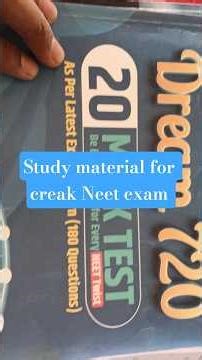 Study material for creak Neet exam