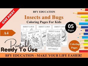 1004 FREE Insects and Bugs Coloring Pages For Kids | Color and Learn | 5 Pages