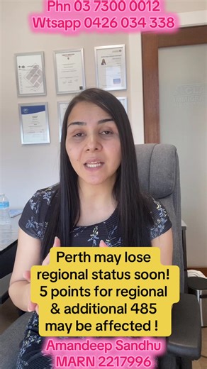 Perth and Adelaide Regional Status Concerns for Students