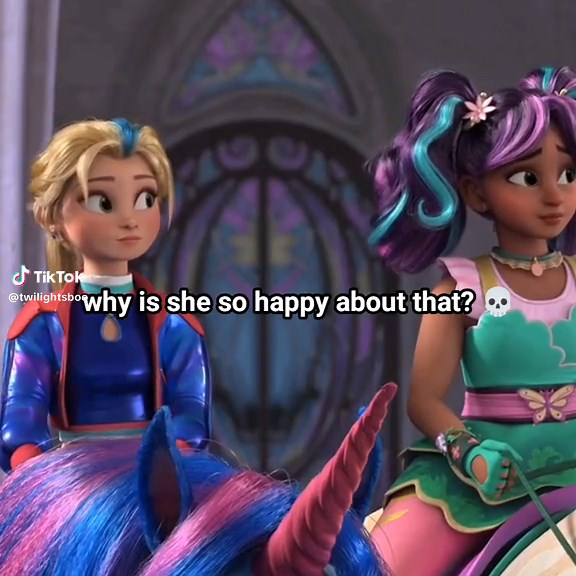 she's a lil too happy that someone's in trouble 😵‍💫 #unicornacademy #unicornacademynetflix #flutterdash #twidash #rarijack #ravenqueenedits #cleodenile #thedazzlings #pinkiepie #twilight #soursweetmlp