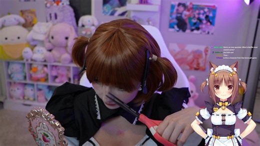 first time getting into cosplay on stream 🫣 NEKOPARA !links !discord