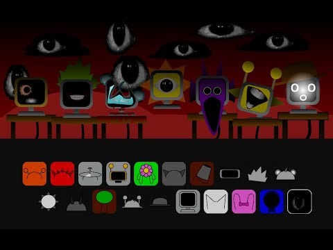 All Mr. Fun Computer Singing Together But Horror ( Retake, Sprunkster, Pyramixed, Parodybox )