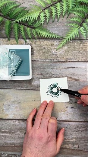 Quick & Easy Blender Pen Coloring Technique | Stampin’ Up! Bloom Impressions Card #shorts