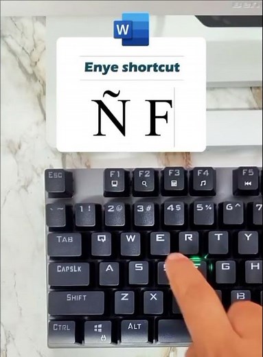 Type “Ñ” in 2 Seconds in MS Word! 💻✨ #shorts #msword #keyboardshortcuts