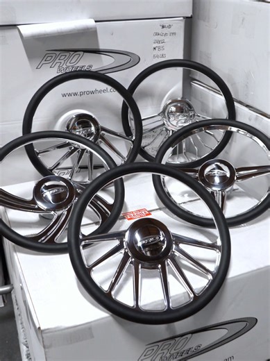 Matching Billet steering wheels are in!! Let us know which one you like the most and which ones you want to see next! 🙌🔥 #prowheels #fyp #billetsteeringwheel