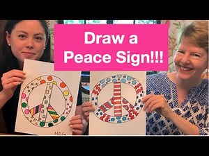 How to draw a Peace Sign - Art for kids with Mrs. Dickerson!