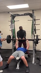 1.5K views · 17 reactions | At Henderson Middle School, relationship with our students is very important. 8th Grade Assistant Principal, Coach Glass, bench pressed with the the 7th grade Weight Training Class today. | Henderson Middle School | Facebook