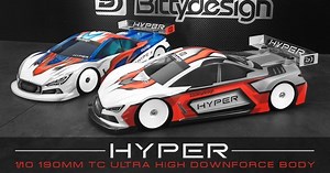 Bittydesign 1/10電動ツーリングカー用「HYPER ボディ」発表