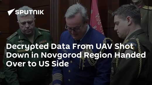 Decrypted Data From UAV Shot Down in Novgorod Region Handed Over to US Side