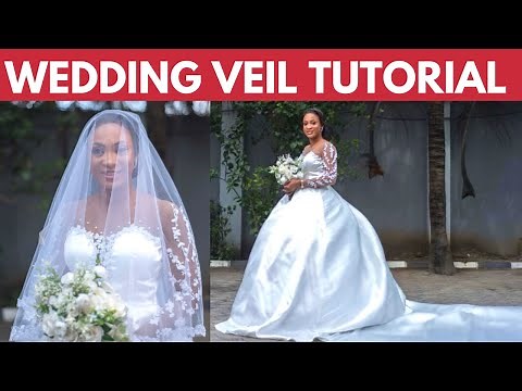 MAKING MY WEDDING VEIL | How To Make a Wedding Veil Easy Tutorial | DIY Wedding Veil Tutorial Silem