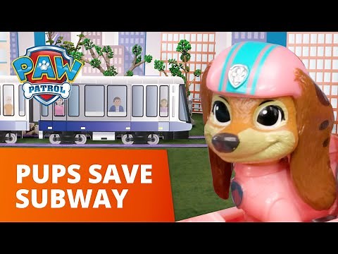 Liberty and the Pups Save the Subway Station!🚈 - PAW Patrol Toy Pretend Play Rescue for Kids