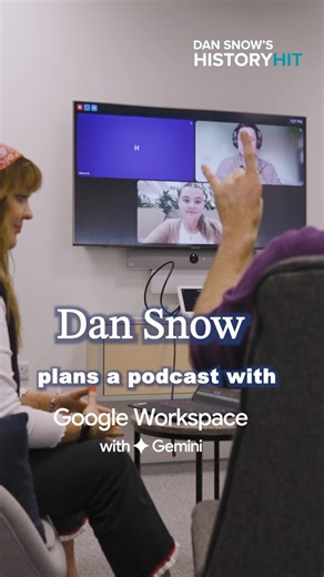 8K views · 185 reactions | Learn how Gemini in Google Meet helps Dan Snow, History Hit, and his team stay organized, capture insights, and dedicate more energy to crafting captivating historical narratives in their History Hit podcast. | Google Workspace | Facebook