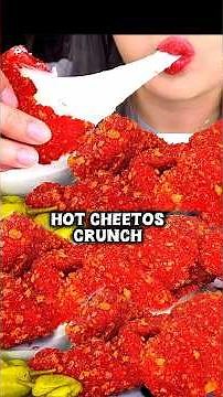 So Crunchy!! 🤯 Hot Cheetos Chicken & Cheese Balls ASMR Mukbang