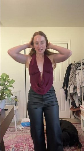 I am 5ft6in 123lbs wearing a size small in this halter top