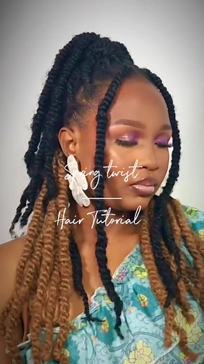 Spring Twist Tutorial with Double Colors by Maradek_Beauty