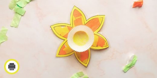 Daffodil Suncatcher - Daffodil Craft