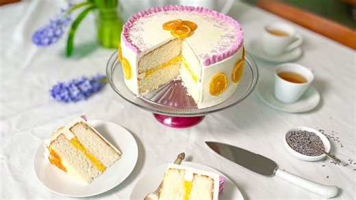 Bright And Sunny Lemon Lavender Cake Recipe - Tasting Table