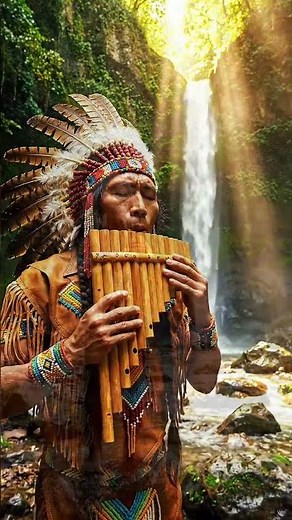 Epic Native American Flute Music at Waterfall 🌿 Relaxing Nature Sounds for Meditation,