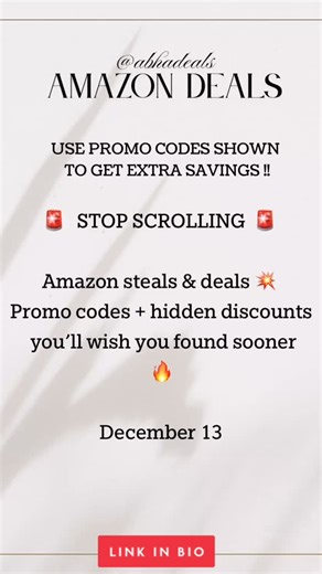Who needs self-control when you have promo codes this good? 😇💗 Follow me and comment “SHOP” and links will be sent directly to DM’s. You can also tap the link in bio, stories or below. . Link: https://tr.ee/lUhHQ5 . #amazondeals #amazonpromocode #promoalerts #discountfinds #budgetfriendlyfinds #savvysavings #amazonfinds #amazonsavings #dealsoftheday #tiktokmademebuyit #viralproducts #musthavefinds #affordablefinds #couponcodes #amazonwishlist #shopwithme #giftideas #onlineshopping #todayonlyde