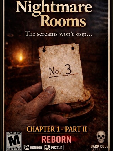Nightmare Rooms Chapter 1 Part II : Reborn | Strange events unfold one after another. What awaits him next? #horror #games #shorthorror #shorts #fyp