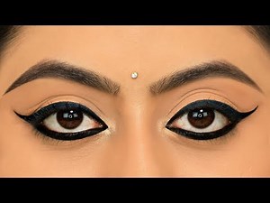 दोनों आखों में एक सा Wing Eyeliner कैसे लगाएं - New TRICK To Apply Perfect Winged Eyeliner | Anaysa