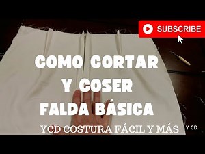 How to cut and sew a basic skirt.