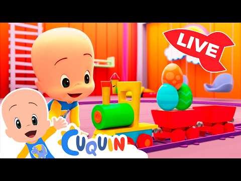 🔴DIRECTO🔴 Aprende colores, números y formas con Cuquín | Videos educativos