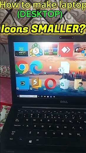 How to Make Desktop Icons Smaller on Laptop | Windows Tips #shorts