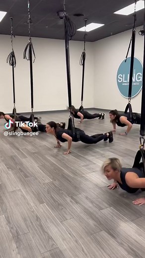 Sling Bungee takes the science of plyometrics to new heights, with a bungee-assisted, cardio-focused workout. Body weight and bungees to create resistance and flight! Tone muscles without the damaging impact, creating a fun exciting workout! . . . . . . . . #slingbungee #slingbungeefitness #bungeefitness #bungee #bungeeworkout #bungeedance #bungeebabes #trx #aerialworkout #aerialfitness #lowimpact #lowimpactworkout #lowimpacthighcardio #bungeefitnesscertification #bungeefitnesstraining #bungeece