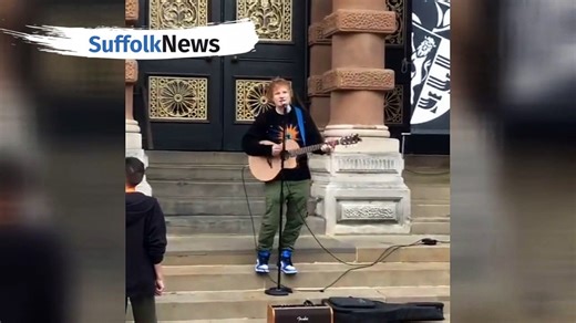 Ed Sheeran performs surprise gig in Ipswich