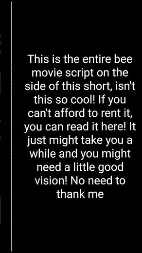 the entire bee movie script!