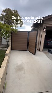 Steel composite side gate #gate #fence #sidegates #socalgates | SOCAL GATES, LLC