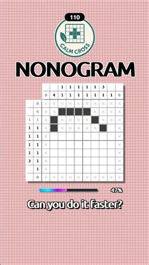 Quick Picross 10x10 Easy Puzzle #110 #puzzle