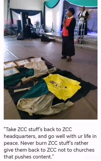 ZCC members are returning their uniforms at church