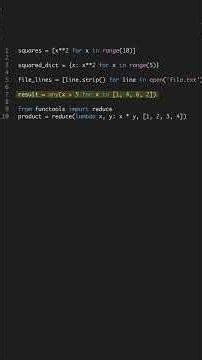 One-Liner Magic in 60 Seconds - Master Python #shorts
