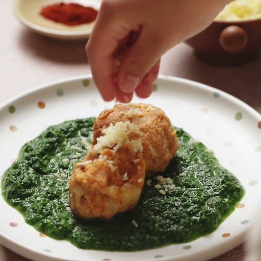 Recette: Quenelles de pommes de terre et épinards à la crème | little FOOBY