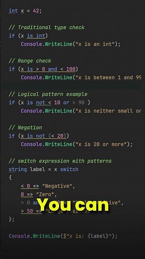 Pattern matching ranges in C# are awesome