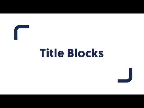 Title Block | Groundplan how-to