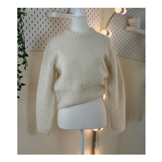 Korea Made Fuzzy Angora Wool Knit Sweater Women Cropped Pullover | Cozy Hairy Knit Top | Fall Winter Minimal Classic Casual Office Layering - Etsy