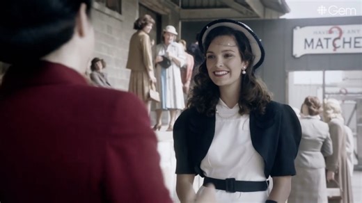Gladys better be ready to rock some gruesome twosomes. (📺: Bomb Girls) | CBC Gem