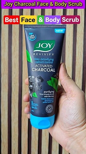 Joy Activated Charcoal Face And Body Scrub Review