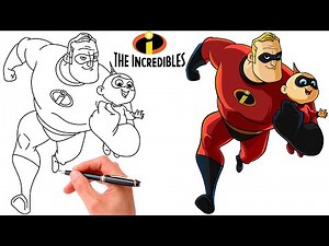 How To Draw MR. INCREDIBLE From The Incredibles | The Incredibles Drawing