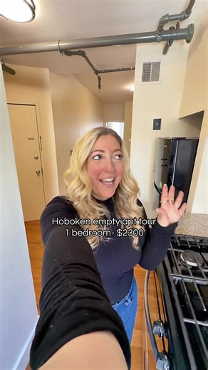 NEW hoboken apt tour 🏠🔑 1 bed $2300 second floor walk-up zero amenities I currently pay $2900 in nyc for a studio with a doorman, elevator, gym laundry in building… so yes this is a switch up 😂 BUT honestly? i’m excited. WAY more space, different vibe, new routine. I am for sure trading convenience for cost and a fresh start — and I’m ready to make this place feel so me : ) Drop any decor ideas / must-haves / layout tips below!! My incredible mom who has an eye for interior spaces is going to
