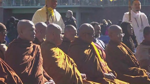 “Once-in-a-lifetime moment”: Thousands gather in High Point for monks’ peace walk