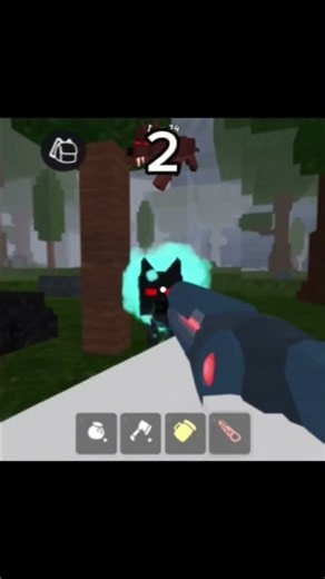 How many shots it take for Alien Shotgun to kill these mobs? #roblox #99nightintheforest #shorts