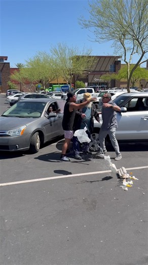 Kind man stops argument over fender bender | fender cut out