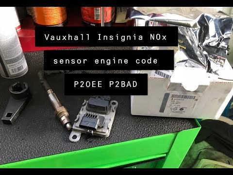 Vauxhall Insignia 2.0 (2014-2017) nitrogen oxide NOx sensor engine code P20EE P2BAD guide video
