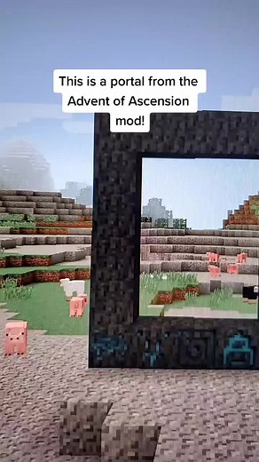 Portal to Another Dimension in Minecraft Advent of Ascension Mod
