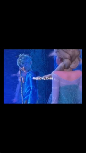Legendary lovers x Elsa & Jack Frost #frozen #elsa #jackfrost #disney #dreamworks