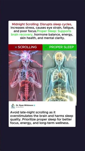 You’re Ruining Your Sleep… SCROLLING vs PROPER SLEEP 📱😴